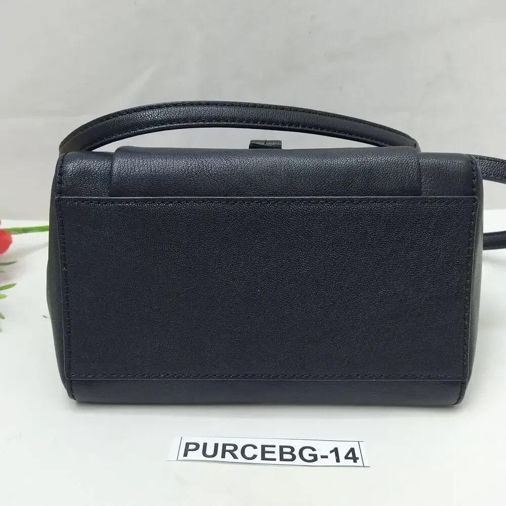 Kate Spade New York Black Leather Flap Closure Crossbody Bag